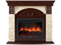 Портал Firelight Torre 30S камень слоновая кость, шпон темный дуб